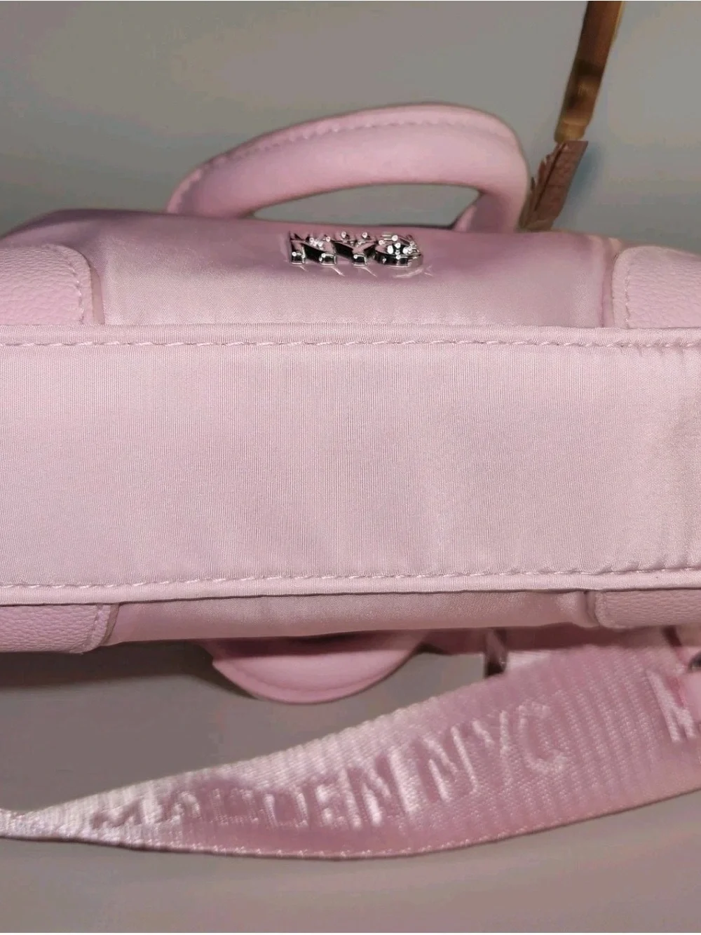 Madden NYC Pink Micro Crossbody Bag with Pouch & Strap